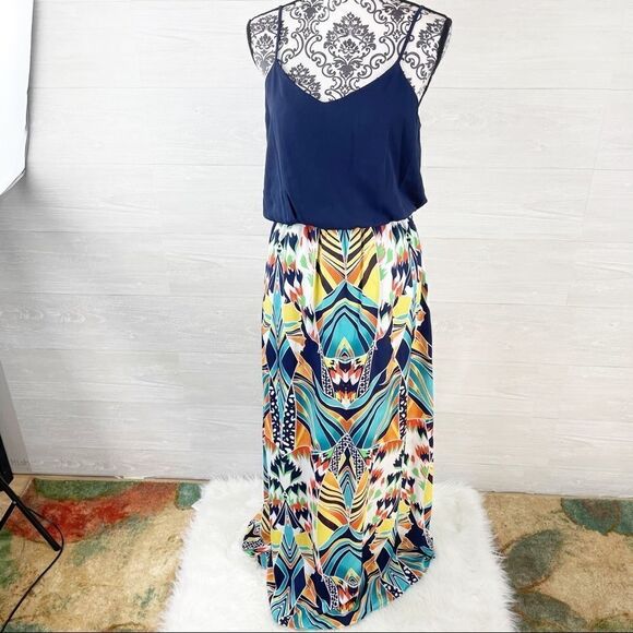 Fracescas Blue Rain Malabar Printed Maxi Dress - Picture 2 of 10